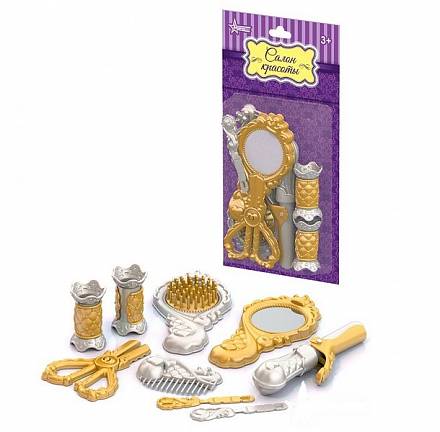 Парикмахерский набор – Золото, 9 предметов 