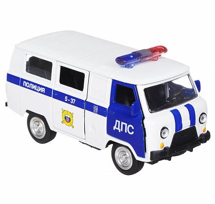 Машина металлическая инерционная - Уаз 39625 – Полиция, ДПС 