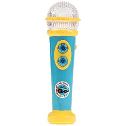 Музыкальный микрофон Синий трактор со светом 5 песен фраз и звуков (Умка, HT834-R2) - миниатюра