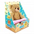 Интерактивная плюшевая игрушка – Мишка, играет в прятки, розовое одеяло, 7 фраз, подвижный ротик и лапки, 25 см  - миниатюра №2