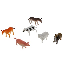 Набор игрушек из пластизоля - Домашние животные, 10 см (Играем Вместе, 830E) (ассортимент) - миниатюра