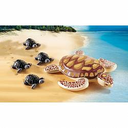 Игровой набор – Аквариум: Морская черепаха с детьми (Playmobil, 9071pm) - миниатюра