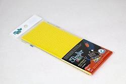 Эко-пластик к 3Д ручке 3Doodler Start, цвет желтый, 24 шт, (Wobble Works, 3DS-ECO04-YELLOW-24) - миниатюра