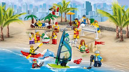 Lego City. Жители Lego City: отдых на пляже 