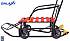Снегомобиль на больших мягких колесах - Snow Galaxy Black Auto, красные рейки  - миниатюра №8
