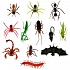 Набор из 12-и фигурок насекомых, несколько видов   - миниатюра №1