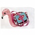 Мягкая сумочка в виде фламинго из пайеток 16 х 18 см  - миниатюра №2
