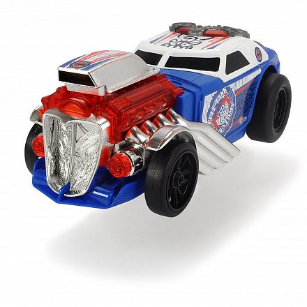 Машина - Демон скорости, моторизированная, 25 см, 4 звуковых и световых эффекта, синяя 