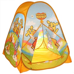 Игровая палатка Оранжевая корова в сумке (Играем вместе, GFA-OC01-R) - миниатюра