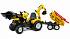 Педальный трактор-экскаватор с прицепом, черно-желтый, 230 см  - миниатюра №1