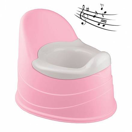Горшок детский музыкальный, розовый 