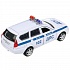 Машина Полиция LADA Priora 12 см белая двери и багажник открываются металлическая инерционная  - миниатюра №1