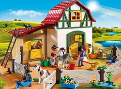 Игровой набор – Ферма пони (Playmobil, 6927pm) - миниатюра