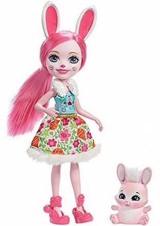 Кукла Enchantimals с питомцем - Бри Кроля, 15 см 