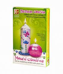 Набор для лепки свечей - Лепим свечи с перламутровым воском (Луч, 20С1359-08) - миниатюра