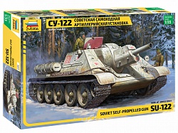 Модель сборная - Советский истребитель танков СУ-122 (Zvezda, 3691з) - миниатюра
