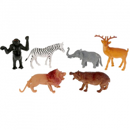 Игровой набор Рассказы о животных - Животные Африки, 6 штук  