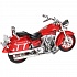 Мотоцикл металлический Крузер 14,5 см, свет, звук, выдвижная подножка, вращается руль   - миниатюра №7