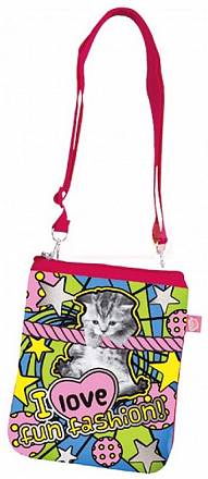 Мини-сумочка с изображением котенка 