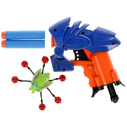 Бластер Смерч с пауком мягкими пулями на блистере (Играем вместе, ZY1009101-R) - миниатюра
