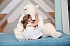 Мягкая игрушка - Медведь спящий, белый, 100 см  - миниатюра №1
