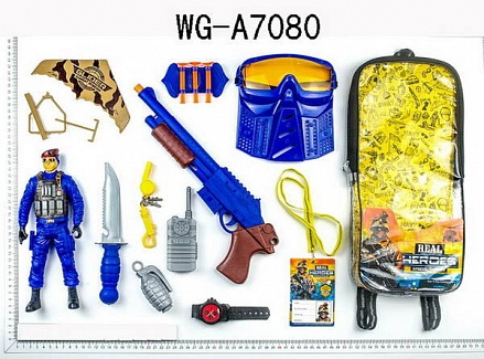 Набор игровой военный в рюкзачке 