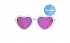 Солнцезащитные очки - Babiators Hearts. Влюбляшки/Sweethearts Junior, белые/розовые зеркальные,  - миниатюра №1