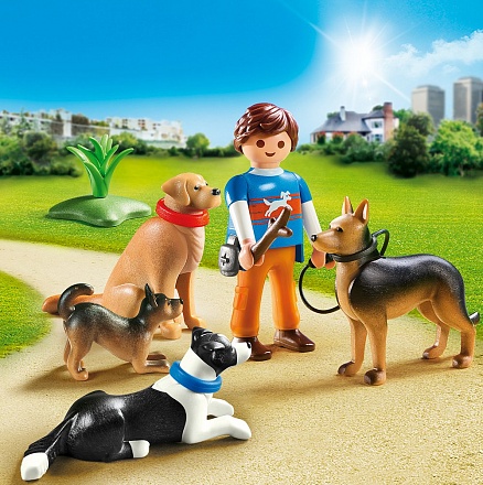 Конструктор Playmobil Отель для животных: Тренер собак 