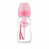 Набор из 4 противоколиковых бутылочек с широким горлышком, 270 мл, чашка-поильник, розовый  - миниатюра №6