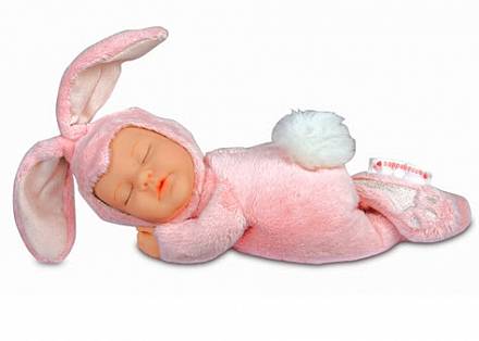 Кукла из серии - Детки-кролики, розовые, 23 см 