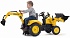 Трактор-экскаватор педальный, желтый, 185 см  - миниатюра №1