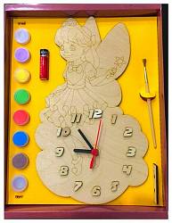 Часы с циферблатом под роспись – Фея, с красками (Бэмби, ДНИ7815) - миниатюра