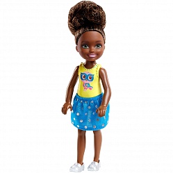 Кукла Barbie - Клуб Челси, Челси мулатка, 14 см (Mattel, FHK93) - миниатюра