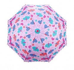 Зонт детский - Весенние бабочки , 48 см, полуавтомат (Mary Poppins, 53722) - миниатюра