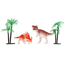 Набор игрушек из пластизоля Динозавры меняют цвет в воде (Играем вместе, 2007Z048-R) - миниатюра