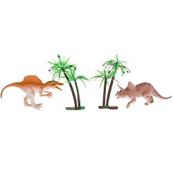 Набор игрушек из пластизоля Динозавры меняют цвет в воде (Играем вместе, 2007Z049-R) - миниатюра