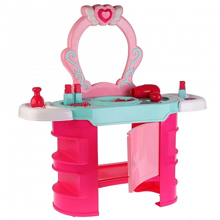 Набор игровой - Туалетный столик с зеркалом для девочек, со светом 
