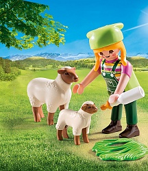 Конструктор Playmobil: Фермер с овцами (Playmobil, 9356pm) - миниатюра