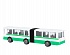 Автобус металлический, 12 см, с резинкой  - миниатюра №1