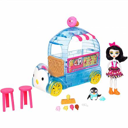 Игровой набор Enchantimals - Фургончик мороженого Прины Пингвины 