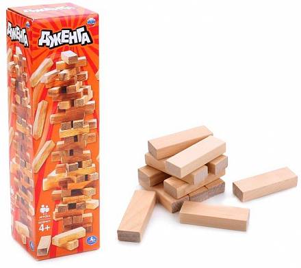 Настольная игра - Дженга с деревянными брусками 