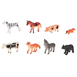 Набор – Рассказы о животных, 8 фигурок диких и домашних животных, 10 см  (Играем вместе, PH990308A15) (ассортимент) - миниатюра