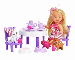 Кукла Еви с набором - День рождения питомцев, 12 см (Simba, 5732831029) - миниатюра