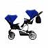 Детская прогулочная коляска  для двойни Bebetto 42 Sport - шасси белая/BIA - lo230  - миниатюра №3