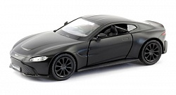 Металлическая машина - Aston Martin Vantage 2018, 1:32, черный матовый (RMZ City, 554044M) - миниатюра