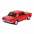 Машина ГАЗ-2401 Волга 12 см двери и багажник открываются инерционная металлическая красная  - миниатюра №2