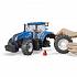 Игрушечный трактор - New Holland T7.315   - миниатюра №4