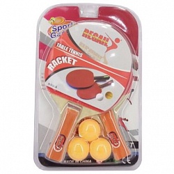 Теннис настольный: 2 ракетки, 3 шарика (Junfa Toys, 6678U) - миниатюра