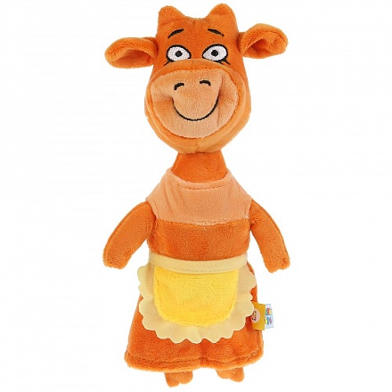 Мягкая игрушка - Оранжевая корова - Мама, 27 см 