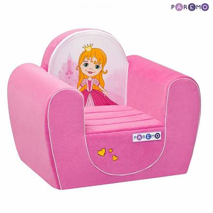 Детское кресло Принцесса, розовое 